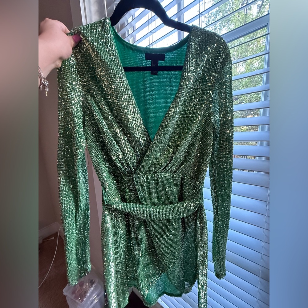h:ours Casanova Dress in Green